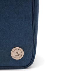 Vue VINGA Sac à dos en toile recyclée GRS Bosler de couleur bleu| Krokrodeal