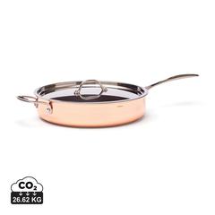 Vue Poêle en cuivre VINGA Baron de couleur marron| Krokrodeal