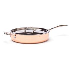 Vue Poêle en cuivre VINGA Baron de couleur marron| Krokrodeal