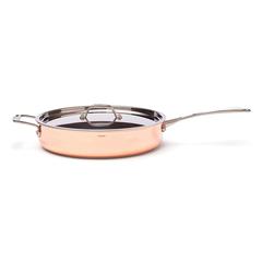 Vue Poêle en cuivre VINGA Baron de couleur marron| Krokrodeal