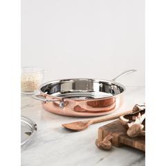 Vue Poêle en cuivre VINGA Baron de couleur marron| Krokrodeal