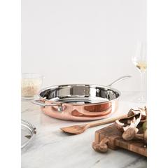 Vue Poêle en cuivre VINGA Baron de couleur marron| Krokrodeal