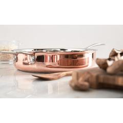 Vue Poêle en cuivre VINGA Baron de couleur marron| Krokrodeal