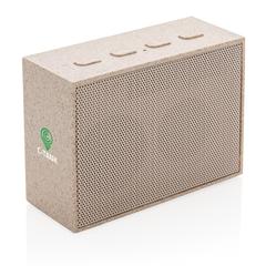 Vue Mini enceinte 3W en fibre de paille de couleur vert| Krokrodeal