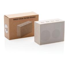 Vue Mini enceinte 3W en fibre de paille de couleur vert| Krokrodeal