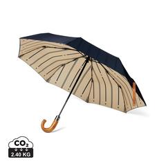 Vue VINGA parapluie 21" automatique en rPET 190T AWARE™ de couleur bleu| Krokrodeal