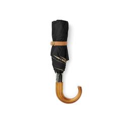 Vue VINGA parapluie 21" automatique en rPET 190T AWARE™ de couleur noir| Krokrodeal