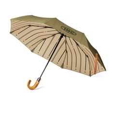 Vue VINGA parapluie 21" automatique en rPET 190T AWARE™ de couleur vert| Krokrodeal