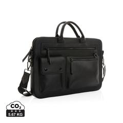 Sacoche ordinateur 14'' Swiss Peak en PU recyclé GRS publicitaire pas cher