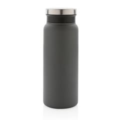 Vue Bouteille isotherme 600ml en acier inoxydable recyclé RCS de couleur gris| Krokrodeal