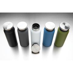 Vue Bouteille isotherme 600ml en acier inoxydable recyclé RCS de couleur gris| Krokrodeal