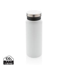 Vue Bouteille isotherme 600ml en acier inoxydable recyclé RCS de couleur blanc| Krokrodeal