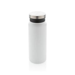 Vue Bouteille isotherme 600ml en acier inoxydable recyclé RCS de couleur blanc| Krokrodeal