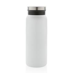 Vue Bouteille isotherme 600ml en acier inoxydable recyclé RCS de couleur blanc| Krokrodeal