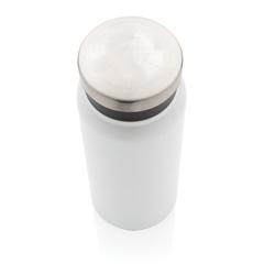 Vue Bouteille isotherme 600ml en acier inoxydable recyclé RCS de couleur blanc| Krokrodeal