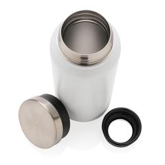 Vue Bouteille isotherme 600ml en acier inoxydable recyclé RCS de couleur blanc| Krokrodeal