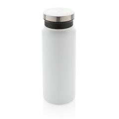 Vue Bouteille isotherme 600ml en acier inoxydable recyclé RCS de couleur blanc| Krokrodeal