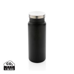 Vue Bouteille isotherme 600ml en acier inoxydable recyclé RCS de couleur noir| Krokrodeal