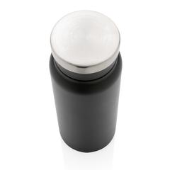 Vue Bouteille isotherme 600ml en acier inoxydable recyclé RCS de couleur noir| Krokrodeal