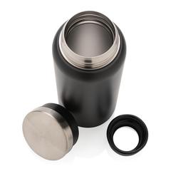 Vue Bouteille isotherme 600ml en acier inoxydable recyclé RCS de couleur noir| Krokrodeal