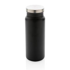Vue Bouteille isotherme 600ml en acier inoxydable recyclé RCS de couleur noir| Krokrodeal