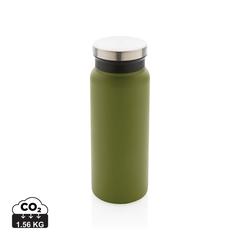 Vue Bouteille isotherme 600ml en acier inoxydable recyclé RCS de couleur vert| Krokrodeal