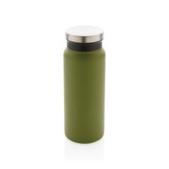 Vue Bouteille isotherme 600ml en acier inoxydable recyclé RCS de couleur vert| Krokrodeal