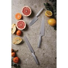 Vue VINGA Couteau de chef Hattasan de couleur gris| Krokrodeal
