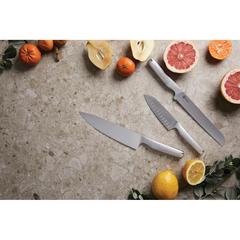 Vue VINGA Couteau de chef Hattasan de couleur gris| Krokrodeal