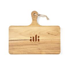 Vue VINGA Planche de service horizontale Buscot de couleur marron| Krokrodeal