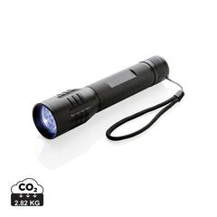 Vue Lampe torche CREE 3 W large de couleur noir| Krokrodeal