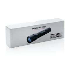 Vue Lampe torche CREE 3 W large de couleur noir| Krokrodeal