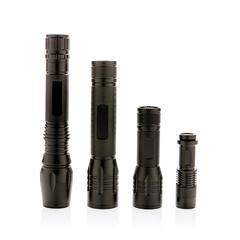 Vue Lampe torche CREE 3 W large de couleur noir| Krokrodeal
