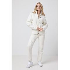 Vue Sherpa en polyester recyclé Iqoniq Diran de couleur beige| Krokrodeal