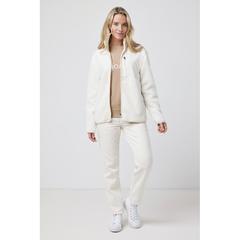 Vue Sherpa en polyester recyclé Iqoniq Diran de couleur beige| Krokrodeal