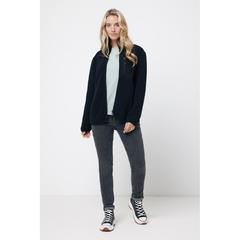 Vue Sherpa en polyester recyclé Iqoniq Diran de couleur noir| Krokrodeal