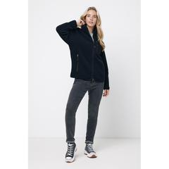 Vue Sherpa en polyester recyclé Iqoniq Diran de couleur noir| Krokrodeal