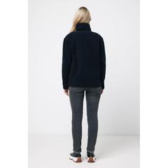 Vue Sherpa en polyester recyclé Iqoniq Diran de couleur noir| Krokrodeal