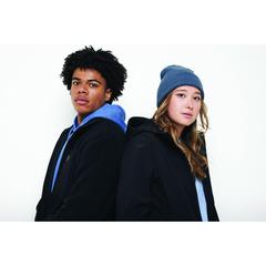 Vue Sherpa en polyester recyclé Iqoniq Diran de couleur noir| Krokrodeal