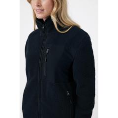 Vue Sherpa en polyester recyclé Iqoniq Diran de couleur noir| Krokrodeal