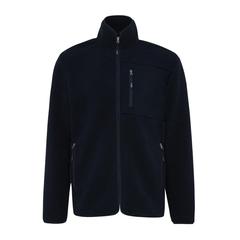 Vue Sherpa en polyester recyclé Iqoniq Diran de couleur noir| Krokrodeal