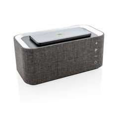 Vue Enceinte avec chargeur à induction Vogue de couleur gris| Krokrodeal