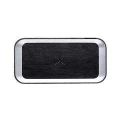 Vue Enceinte avec chargeur à induction Vogue de couleur gris| Krokrodeal