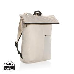 Vue Sac à dos pliable Dillon en rPET AWARE™ de couleur blanc| Krokrodeal