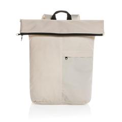 Vue Sac à dos pliable Dillon en rPET AWARE™ de couleur blanc| Krokrodeal