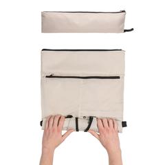 Vue Sac à dos pliable Dillon en rPET AWARE™ de couleur blanc| Krokrodeal