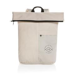 Vue Sac à dos pliable Dillon en rPET AWARE™ de couleur blanc| Krokrodeal
