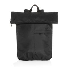 Vue Sac à dos pliable Dillon en rPET AWARE™ de couleur noir| Krokrodeal
