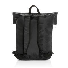 Vue Sac à dos pliable Dillon en rPET AWARE™ de couleur noir| Krokrodeal
