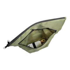 Vue Sac à dos pliable Dillon en rPET AWARE™ de couleur vert| Krokrodeal